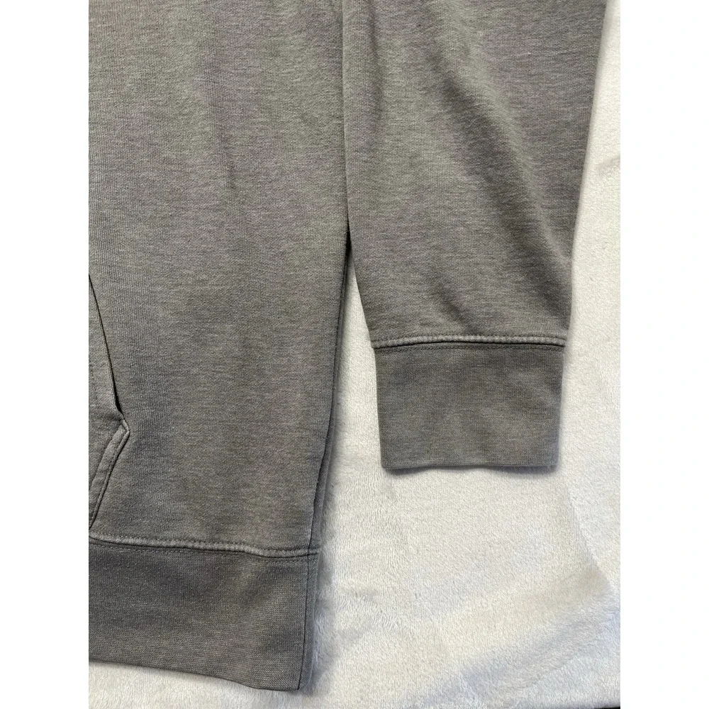 The North Face Hooded Men XL Gray Fleece Graphic Box Logo Sweatshirt Outdoor